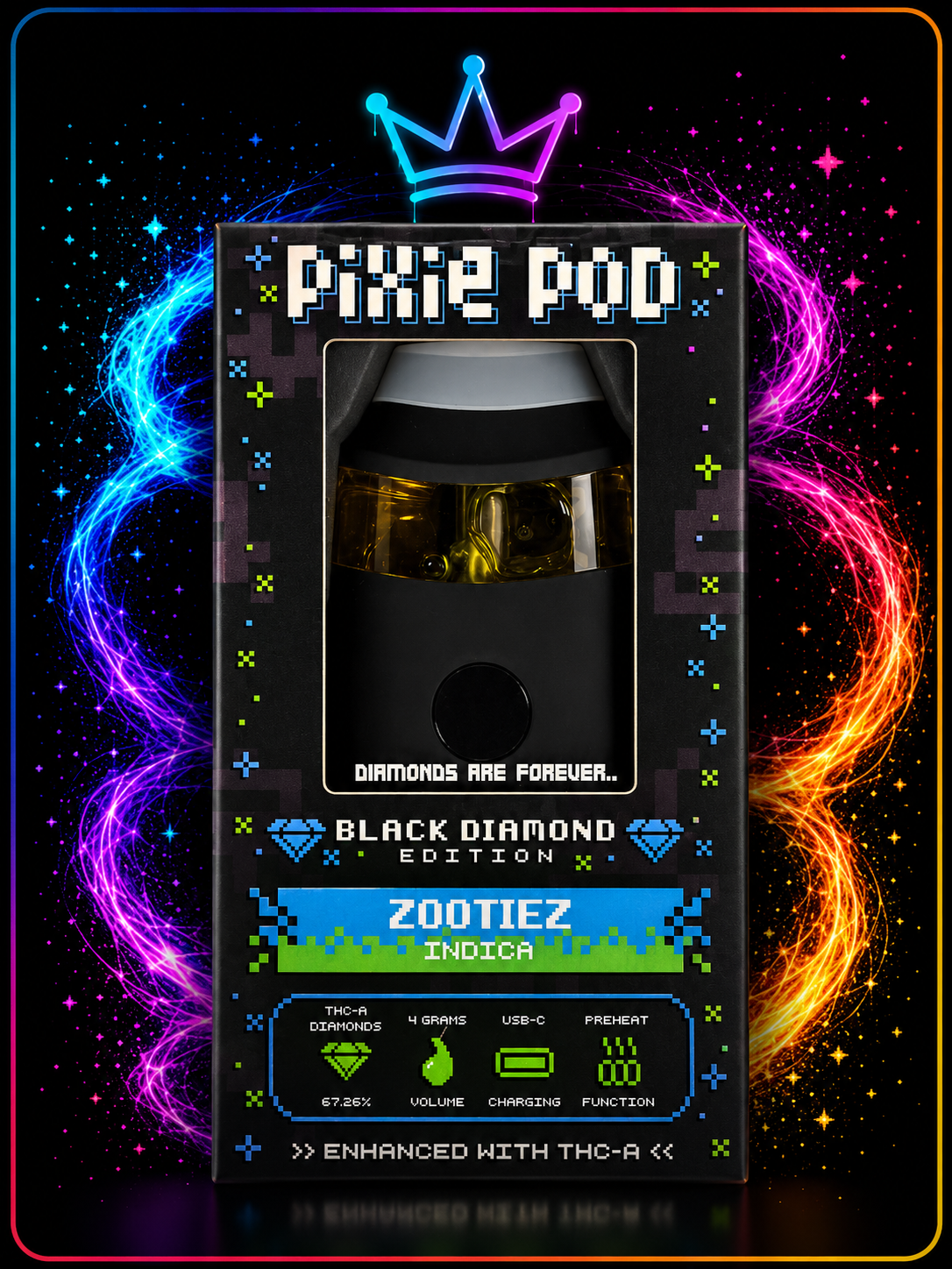 Pixie Pop 4G Zootiez Indica Disposable